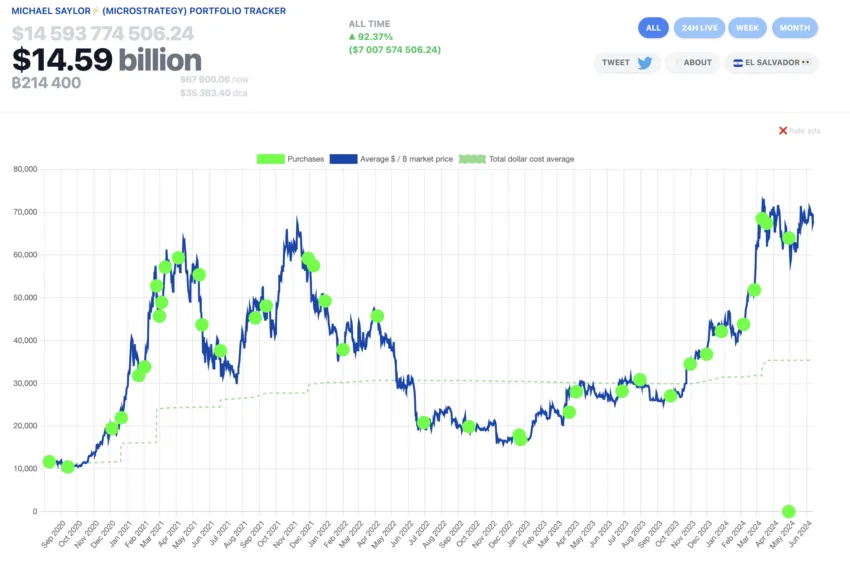 MicroStrategy Bitcoin Portfolio